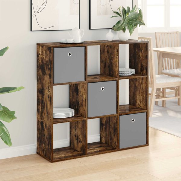 vidaXL Servírovacia skriňa so zásuvkou Dymová dub 102 x 31 x 99,5 cm