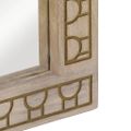vidaXL Zrkadlo do kúpeľne 50x70x2,5 cm masívny mangovník a sklo
