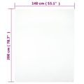 vidaXL Priliehavé prestieradlo Jersey biele 140x200 cm bavlna