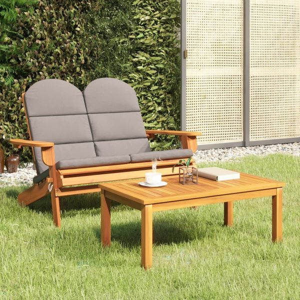 vidaXL 2-dielna záhradná sedacia súprava Adirondack akáciový masív