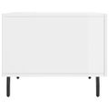 vidaXL Konferenčný stolík lesklý biely 50x50x40 cm kompozitné drevo