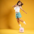 Bluetooth Karaoke set mikrofón a reproduktor KidsVoice Pink