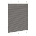 vidaXL plisovaná roleta antracitová 110x100 cm Šírka látky 109,4 cm
