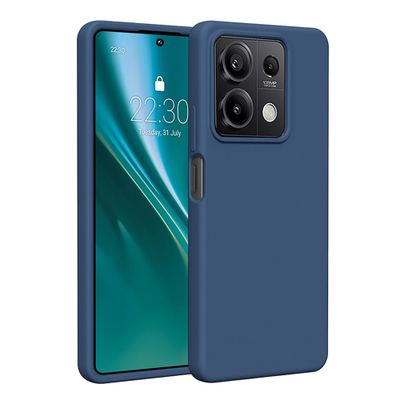 Silikónové puzdro Etteri pre Xiaomi Redmi Note 13 5G tmavomodré