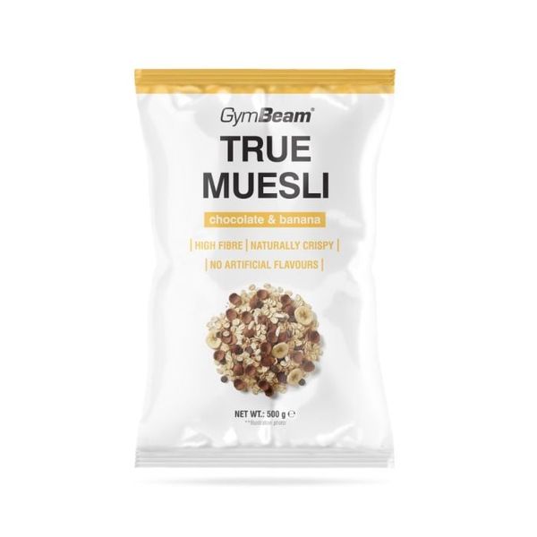 True Muesli - GymBeam, čokoláda banán