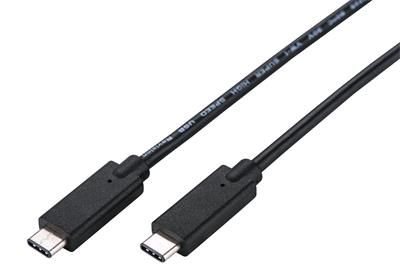 Kábel C-TECH USB 3.2, Type-C (CM/CM), PD 100W, 20Gbps, 1m, čierny