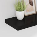 vidaXL Plávajúce nástenné police 4 ks, čierne 60x23,5x3,8 cm, MDF