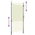 vidaXL Vonkajšia zatemňovacia roleta krémová 100x270 cm