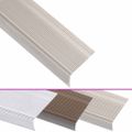 vidaXL Schodové lišty v tvare L 5 ks hliník 90 cm champagne