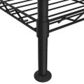 vidaXL Regál s 3 policami 60x35x76 cm čierny 150 kg