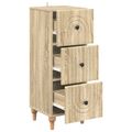 vidaXL Zásuvkový kabinet 33 x 34,5 x 90 cm Kompozitné drevo Dub sonoma