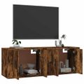 vidaXL Nástenné TV skrinky 2 ks dymový dub 57x34,5x40 cm