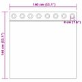 vidaXL Zatemňovacie závesy 2 ks Tmavomodrá 140 x 140 cm Zamat
