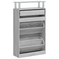 vidaXL Botník Sivý dub sonoma 63x24x104 cm spracované drevo