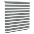 vidaXL Zebra roleta tmavošedá 145x150 cm šírka látky 140,9cm polyester
