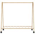 vidaXL Vešiak na oblečenie s policami a kolieskami 106x34x106,5 cm