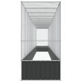 vidaXL Voliéra s nadstavcom strieborná 1250,5x107x212 cm oceľ