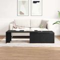 vidaXL Konferenčný stolík Čierny dub 150 x 50 x 35 cm Kompozitné drevo