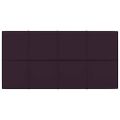 vidaXL Nástenné panely 12 ks fialové 60x30 cm látka 2,16 m²