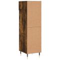 vidaXL Botník dymový dub 30x35x105 cm kompozitné drevo