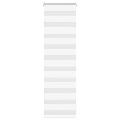 vidaXL Zebra roleta biela 40x100 cm šírka látky 35,9 cm polyester