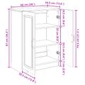 vidaXL Servírovacia skriňa Biela 66 x 34,5 x 87 cm Kompozitné drevo