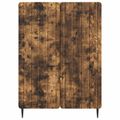 vidaXL Servírovacia skriňa Dymový dub 66 x 34,5 x 92 cm
