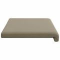 vidaXL Vankúš na lavičku Textúrovaná zamat Khaki Hĺbka 35 cm
