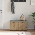 vidaXL Predsieňová lavica Remeselný Dub 80 x 38 x 46 cm