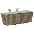 vidaXL Zábradlie 2 ks Sivá 50 x 17 x 17 cm Kov