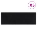 vidaXL Schodiskové stupne 5 ks 25x75 cm guma
