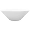 Kúpeľňové porcelánové keramické umývadlo, tvar misy, biele