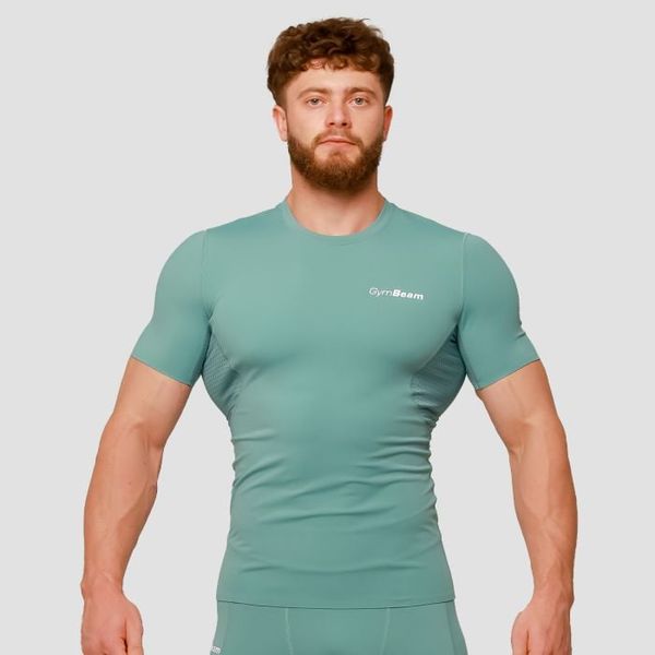 Kompresné tričko Mid Blue - GymBeam, veľkosť M