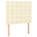 vidaXL Boxspring posteľ s matracom krémová 100x200 cm umelá koža