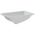 vidaXL Kúpeľňové umývadlo biele 41,5x26x18,5 cm obdĺžnikové keramické