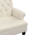 vidaXL Lavička s operadlom 120x62x75,5 cm, ľan