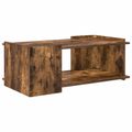 vidaXL Konferenčný stolík Dymový dub 90 x 50 x 33 cm Kompozitné drevo