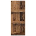 vidaXL Regál na časopisy Staré drevo 43 x 11 x 102 cm Kompozitné drevo