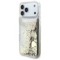Puzdro Guess Liq. Glitter 4 Charms pre iPhone 17 Pro zlatá