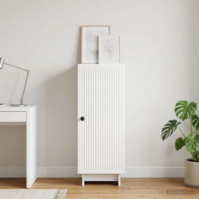 vidaXL Servírovacia skriňa Biela s vysokým leskom 33 x 34,5 x 90 cm