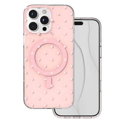 Obal Bubble Dots Mag pre iPhone 16 Pro Max 6,9" ružová