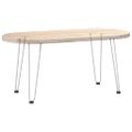 vidaXL Nohy do vlasov pre konferenčný stolík 4 ks, biele 42 cm, masívna oceľ