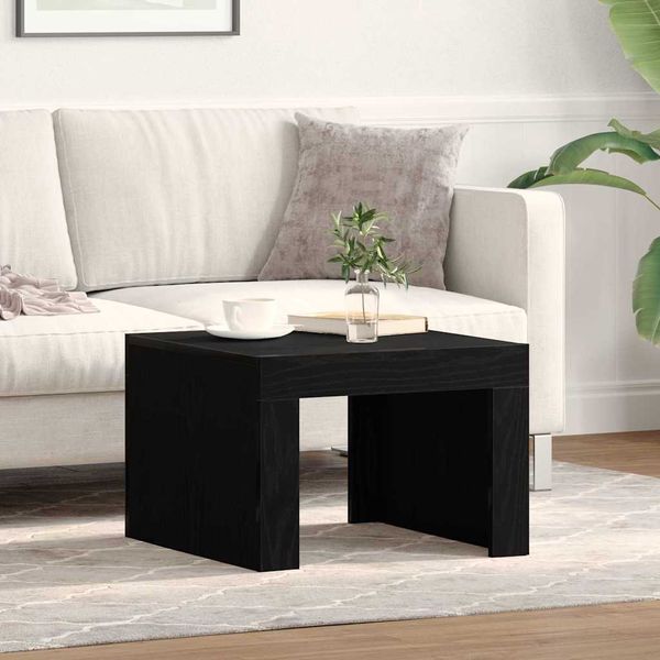 vidaXL Konferenčný stolík Čierny dub 50 x 50 x 35 cm Kompozitné drevo