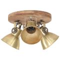 vidaXL Industriálna stropná lampa 25 W mosadzná 42x27 cm E27
