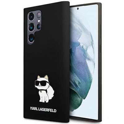 Puzdro Karl Lagerfeld pre Samsung Galaxy S24 Ultra KLHCS24LSNCHBCK čierna HC SILICONE NFT CHOUPETTE
