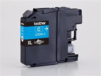 Brother - Vysokokapacitná inkoustová náplň, LC-525XLC, azúrová