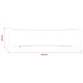 vidaXL Poťah na podložku 2 pcs HEERLEN Svetlosivá 40 x 145 cm Bouclé