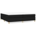 vidaXL Posteľný rám s boxspringom čierny 200x200 cm látka