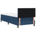 vidaXL Posteľ s pružinovým rámom Modrá 100 x 200 cm látka