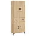 vidaXL Vysoká skrinka dub sonoma 69,5x34x180 cm spracované drevo